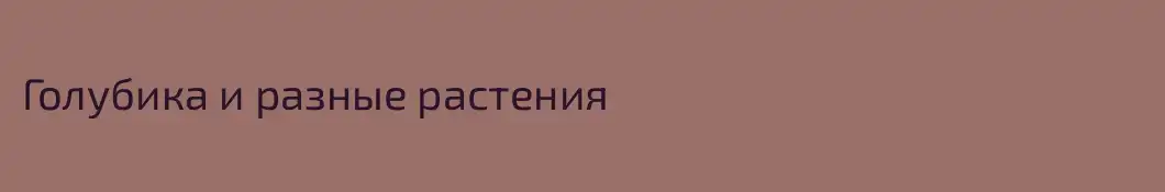 Голубика и разные растения 